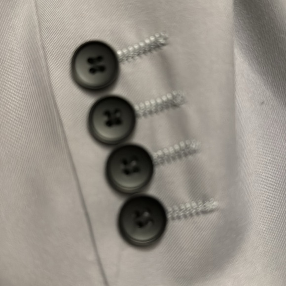 Nasir Silver Double Breasted Peaked Lapel Suit Size 44R - Picture 15 of 16